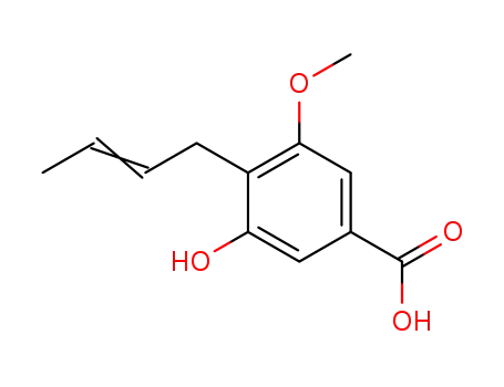 4-(2-butenyl)-3-hydroxy-5-methoxybenzoic acid