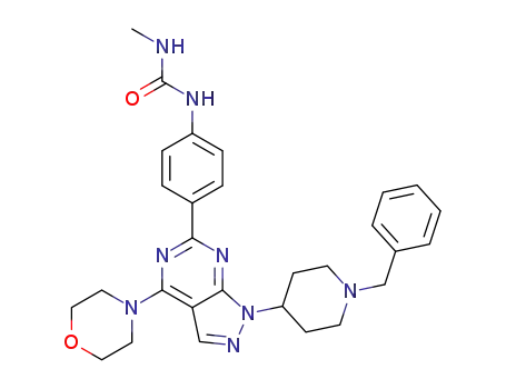 N-{4-[1-(1-benzylpiperidin-4-yl)-4-morpholin-4-yl-1H-pyrazolo[3,4-d]pyrimidin-6-yl]phenyl}-N'-methylurea