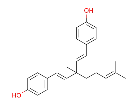 Molecular Structure of 1234320-93-4 (4-{3-(4-hydroxystyryl)-3,7-dimethylocta-1,6-dienyl}phenol)