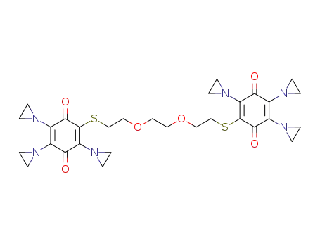 2,2'-[ethane-1,2-diylbis(oxyethane-2,1-diylthio)]bis[3,5,6-tris(aziridin-1-yl)benzo-1,4-quinone]