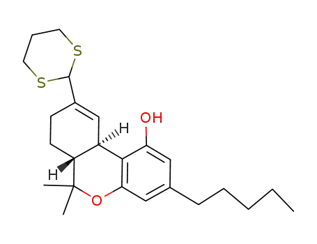 (+/-)-9-normethyl-9-(1,3-dithianyl)-Δ<sup>9</sup>-tetrahydrocannabinol