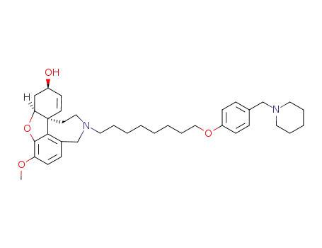 10-N-demethyl-10-N-(8-(4-(piperidin-1-ylmethyl)phenoxy)octan-1-yl)galanthamine
