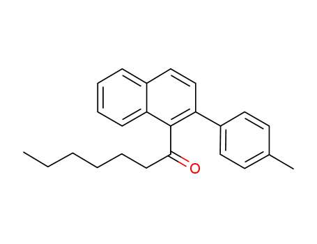Molecular Structure of 1244036-15-4 (1-(2-p-tolylnaphthalen-1-yl)heptan-1-one)