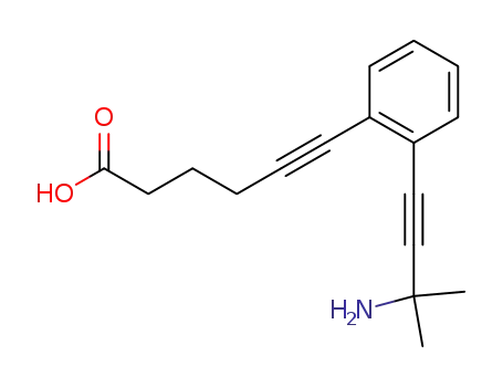 6-[2-(3-Amino-3-methyl-but-1-ynyl)-phenyl]-hex-5-ynoic acid