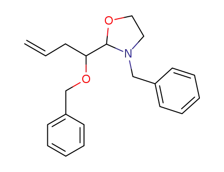 Molecular Structure of 1254367-13-9 (3-benzyl-2-(3-benzyloxybut-3-en-4-yl)oxazolidine)