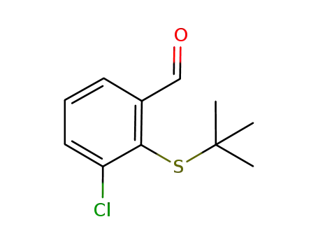 Molecular Structure of 164791-48-4 (2-tert-butylthio-3-chlorobenzaldehyde)