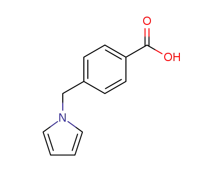 Molecular Structure of 137025-10-6 (4-(1H-pyrrol-1-ylmethyl)benzoic acid)