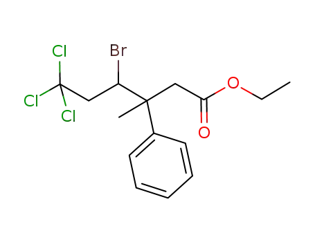 ethyl 4-bromo-6,6,6-trichloro-3-methyl-3-phenylhexanoate