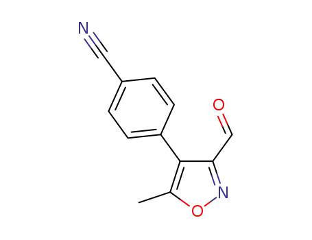4-(3-formyl-5-methylisoxazol-4-yl)benzonitrile