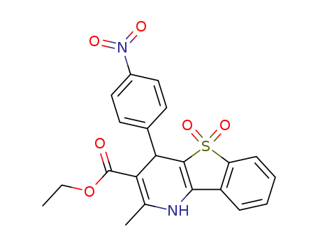 ethyl 4-{4-nitrophenyl}-2-methyl-1,4-dihydro[1]benzothieno[3,2-b]pyridine-3-carboxylate 5,5-dioxide