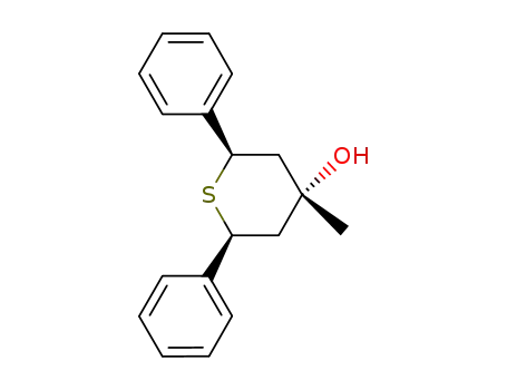 4<i>t</i>Methyl-2<i>r</i>,6<i>c</i>-diphenyl-tetrahydro-thiopyran-4<i>c</i>-ol