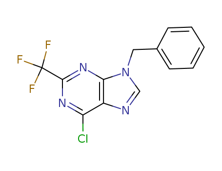9H-Purine, 6-chloro-9-(phenylmethyl)-2-(trifluoromethyl)-