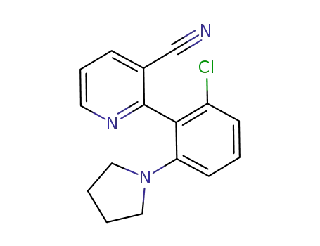 2-(2-chloro-6-pyrrolidin-1-ylphenyl)nicotinonitrile