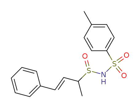 N-<(E)-1-Methyl-3-phenyl-2-propenylsulfinyl>-p-toluolsulfonamid