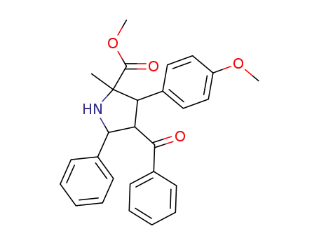 4-Benzoyl-3-(4-methoxy-phenyl)-2-methyl-5-phenyl-pyrrolidine-2-carboxylic acid methyl ester