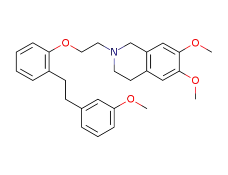 Molecular Structure of 1092766-75-0 (2-{2-[2-(3-methoxyphenyl)ethyl]phenoxy}ethyl-(6,7-dimethoxy-3,4-dihydroisoquinoline))