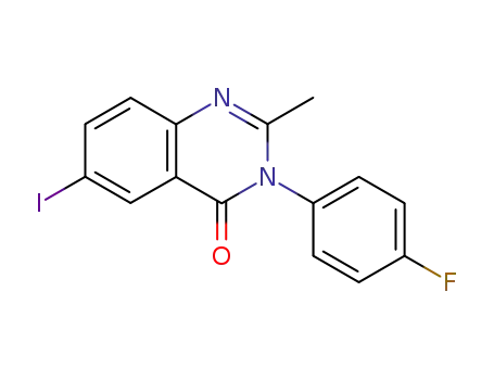 3-(4-fluorophenyl)-6-iodo-2-methyl-4(3H)-quinazolinone