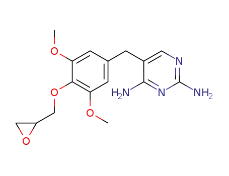Molecular Structure of 78025-91-9 (5-(3,5-Dimethoxy-4-oxiranylmethoxy-benzyl)-pyrimidine-2,4-diamine)