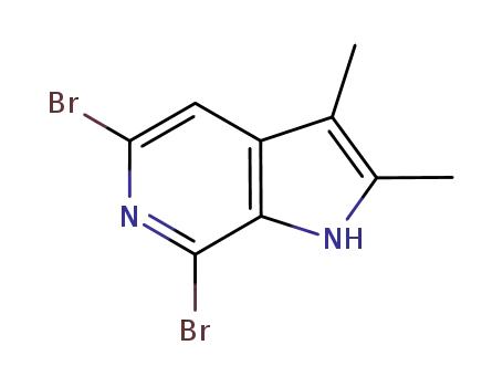 5,7-디브로모-2,3-디메틸-1H-피롤로[2,3-c]피리딘