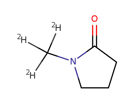 Molecular Structure of 933-86-8 (1-Methyl-2-pyrrolidinone-d3)