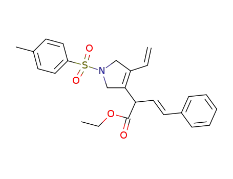 (E)-ethyl 4-phenyl-2-(1-tosyl-4-vinyl-2,5-dihydro-1H-pyrrol-3-yl)but-3-enoate