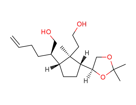 (R)-2-[(1R,2R,3R)-3-((S)-2,2-Dimethyl-[1,3]dioxolan-4-yl)-2-(2-hydroxy-ethyl)-2-methyl-cyclopentyl]-hex-5-en-1-ol