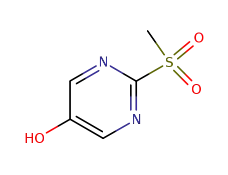 Molecular Structure of 16290-90-7 (2-(Methylsulfonyl)pyrimidin-5-ol)