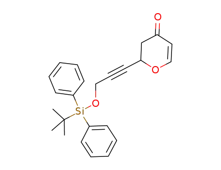 2-[3-(tert-butyldiphenylsilyloxy)-prop-1-ynyl]-2,3-dihydropyran-4-one