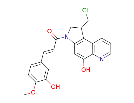 1-(chloromethyl)-3-[(2E)-3-(3-hydroxy-4-methoxyphenyl)-2-propenoyl]-2,3-dihydro-1H-pyrrolo[3,2-f]quinolin-5-ol