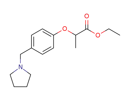 2-(4-Pyrrolidin-1-ylmethyl-phenoxy)-propionic acid ethyl ester