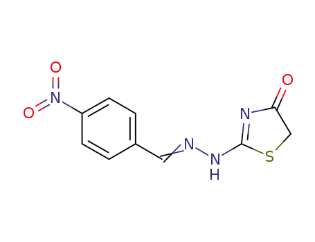 2-(2-(4-nitrobenzylidene)hydrazinyl)thiazol-4(5H)-one