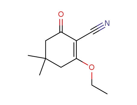 1-Cyclohexene-1-carbonitrile, 2-ethoxy-4,4-dimethyl-6-oxo-