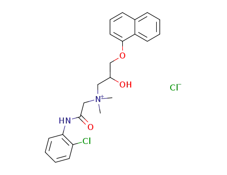 N-{2-[(4-chlorophenyl)amino]-2-oxoethyl}-2-hydroxy-N,N-dimethyl-3-(naphthalen-1-yloxy)propan-1-aminium chloride