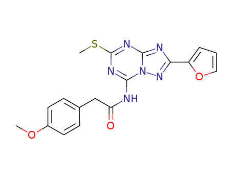 2-(2-furyl)-7-[(4-methoxyphenyl)acetyl]amino-5-methylthio[1,2,4]triazolo[1,5-a][1,3,5]triazine