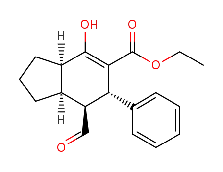 ethyl (3aR,6S,7S,7aS)-7-formyl-4-hydroxy-6-phenyl-2,3,3a,6,7,7a-hexahydro-1H-indene-5-carboxylate