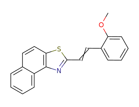 Molecular Structure of 102912-78-7 (2-[(Z)-2-(2-Methoxy-phenyl)-vinyl]-naphtho[1,2-d]thiazole)