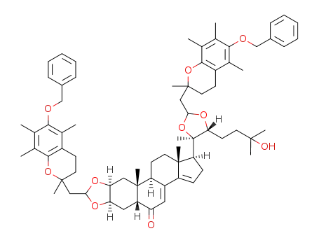 2,3:20,22-bis-O-[2-(6-benzyloxy-2,5,7,8-tetramethylchroman-2-yl)ethylidene]stachysterone