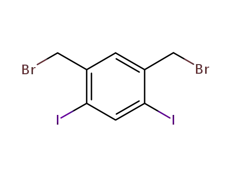 1,5-bis(bromomethyl)-2,4-diiodobenzene