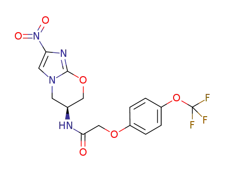 (S)-N-(2-nitro-6,7-dihydro-5H-imidazo[2,1-b][1,3]oxazin-6-yl)-2-(4-(trifluoromethoxy)phenoxy)acetamide