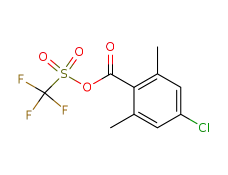 4-Chlor-2,6-dimethylbenzoesaeure-trifluormethansulfonsaeure-anhydrid