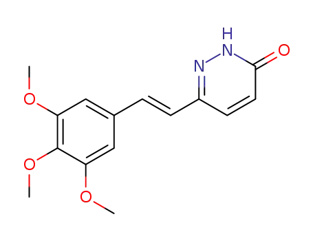 3(2H)-Pyridazinone, 6-[(1E)-2-(3,4,5-trimethoxyphenyl)ethenyl]-
