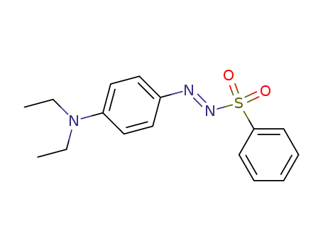 Molecular Structure of 60095-86-5 (phenylsulfonylazo(p-diethylamino)benzene)