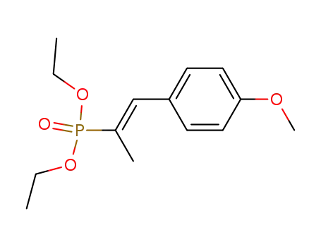 Phosphonic acid, [2-(4-methoxyphenyl)-1-methylethenyl]-, diethyl ester,
(E)-