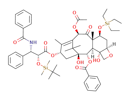 2'-tert-butyldimethylsilyl-4-deacetyl-7-(triethylsilyl)paclitaxel