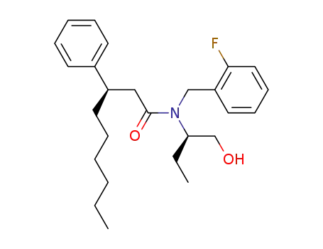 (R)-3-Phenyl-nonanoic acid (2-fluoro-benzyl)-((R)-1-hydroxymethyl-propyl)-amide