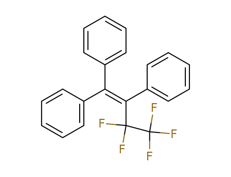 Benzene, 1,1',1''-[1-(pentafluoroethyl)-1-ethenyl-2-ylidene]tris-