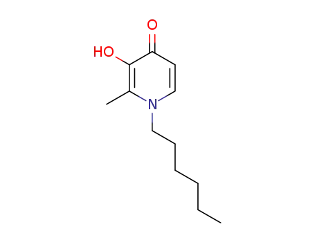 Molecular Structure of 30652-18-7 (4(1H)-Pyridinone,1-hexyl-3-hydroxy-2-methyl-)