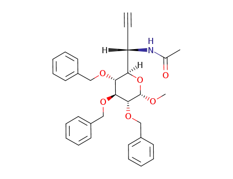 Methyl 6-(N-acetylamino)-2,3,4-tri-O-benzyl-6,7,8-trideoxy-L-glycero-α-D-gluco-oct-7-ynopyranoside