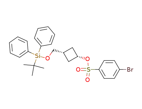 Benzenesulfonic acid, 4-bromo-,
3-[[[(1,1-dimethylethyl)diphenylsilyl]oxy]methyl]cyclobutyl ester, cis-