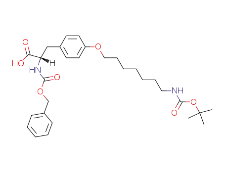 (S)-2-Benzyloxycarbonylamino-3-[4-(7-tert-butoxycarbonylamino-heptyloxy)-phenyl]-propionic acid
